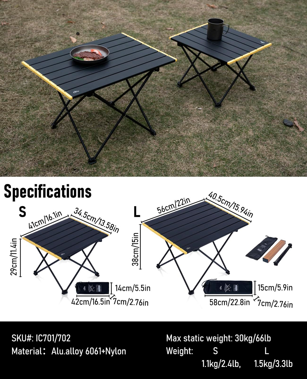Ultralight Compact Camping Folding Table N727