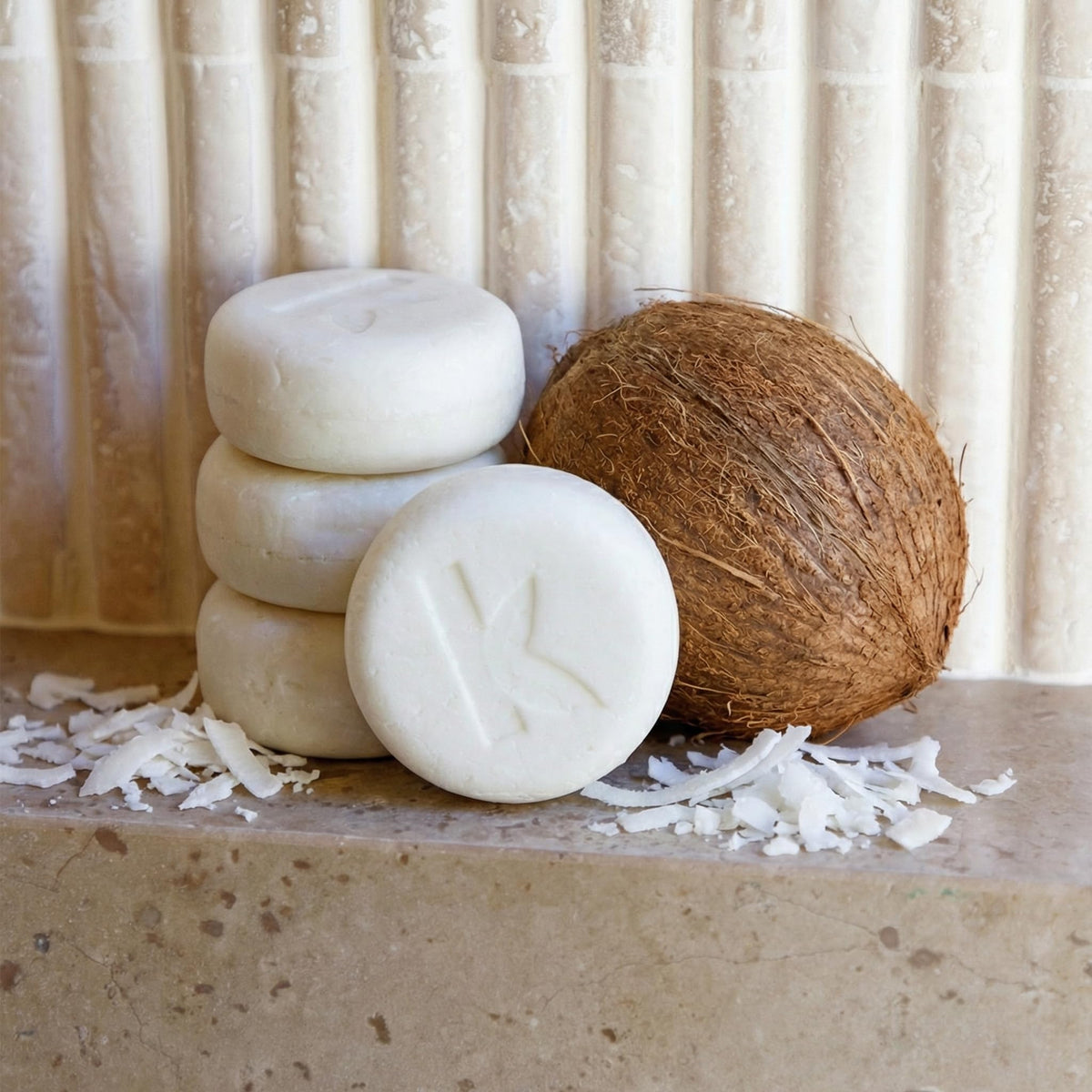 Bamboo Coconut Shampoo and Conditioner Bar Set S43319