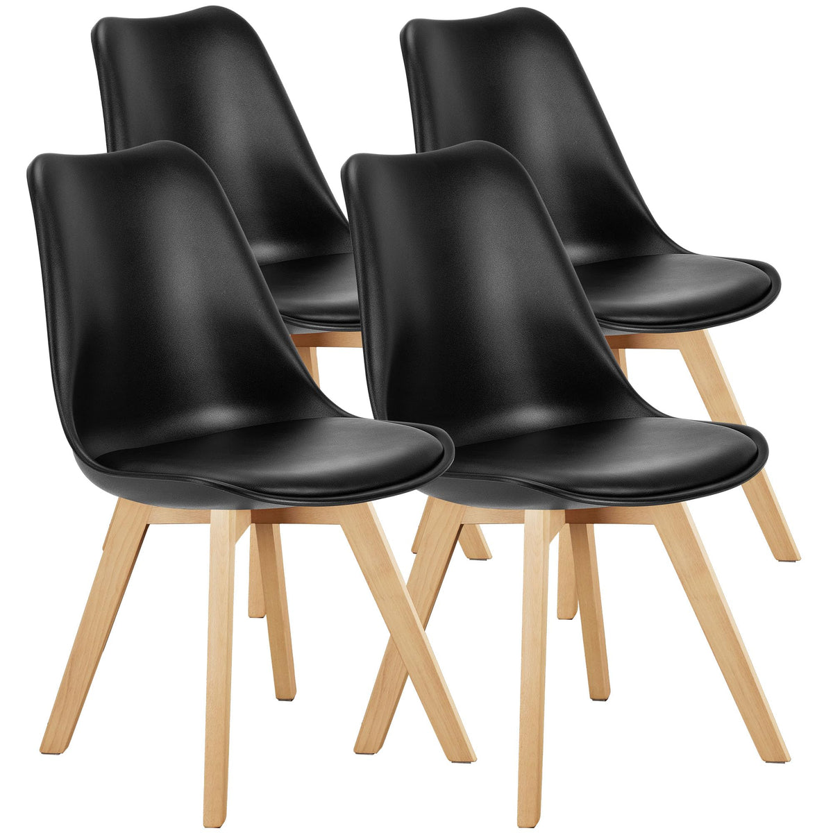 Dining Chairs Set of 4 PU Leather O988381