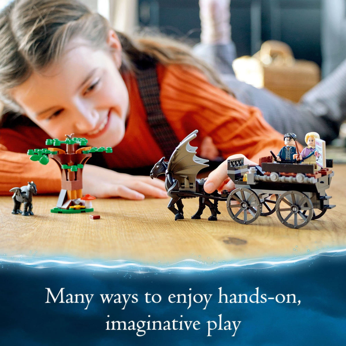Building Toy Set with 2 Winged Horse Figures and Minifigure C698