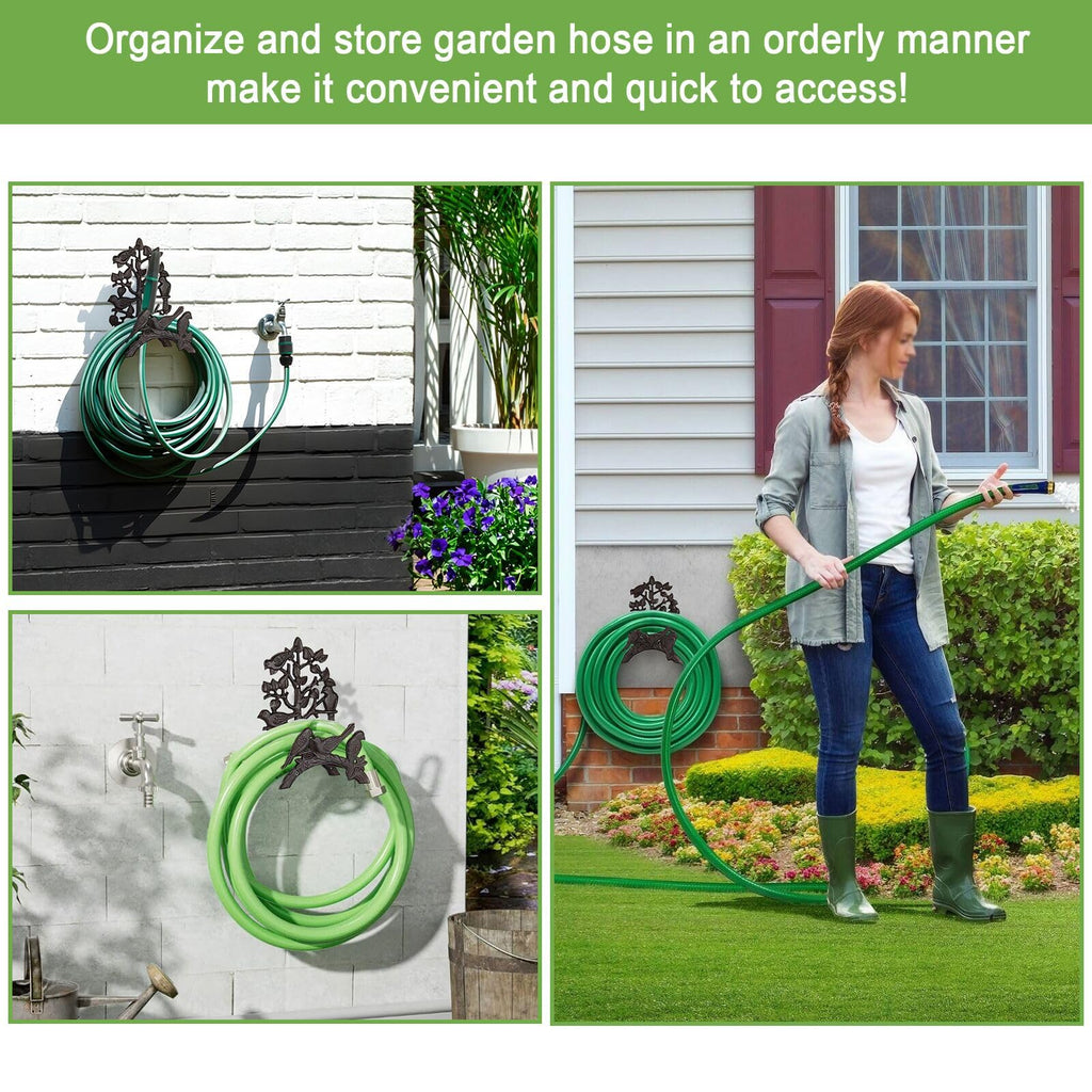 Cast Iron Wall Mount Garden Hose Holder T753