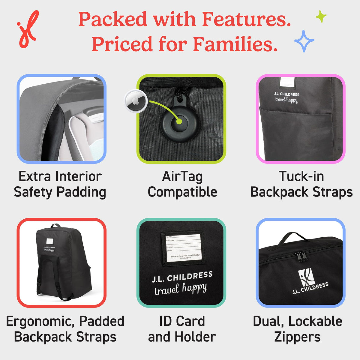 Padded Car Seat Travel Bag O6103