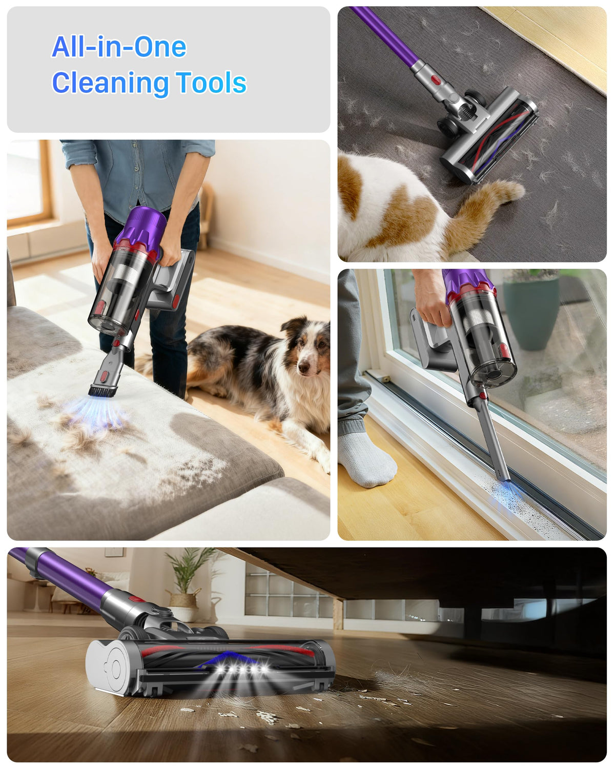 Cordless Stick Vacuum with HEPA Filter Q865