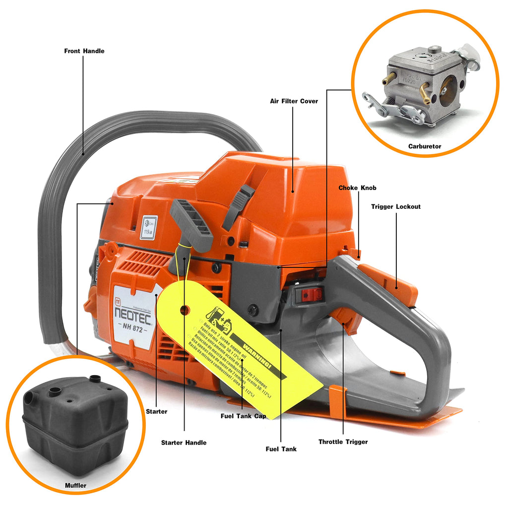 24 Inch 71cc Gas Powered Chainsaw B50453