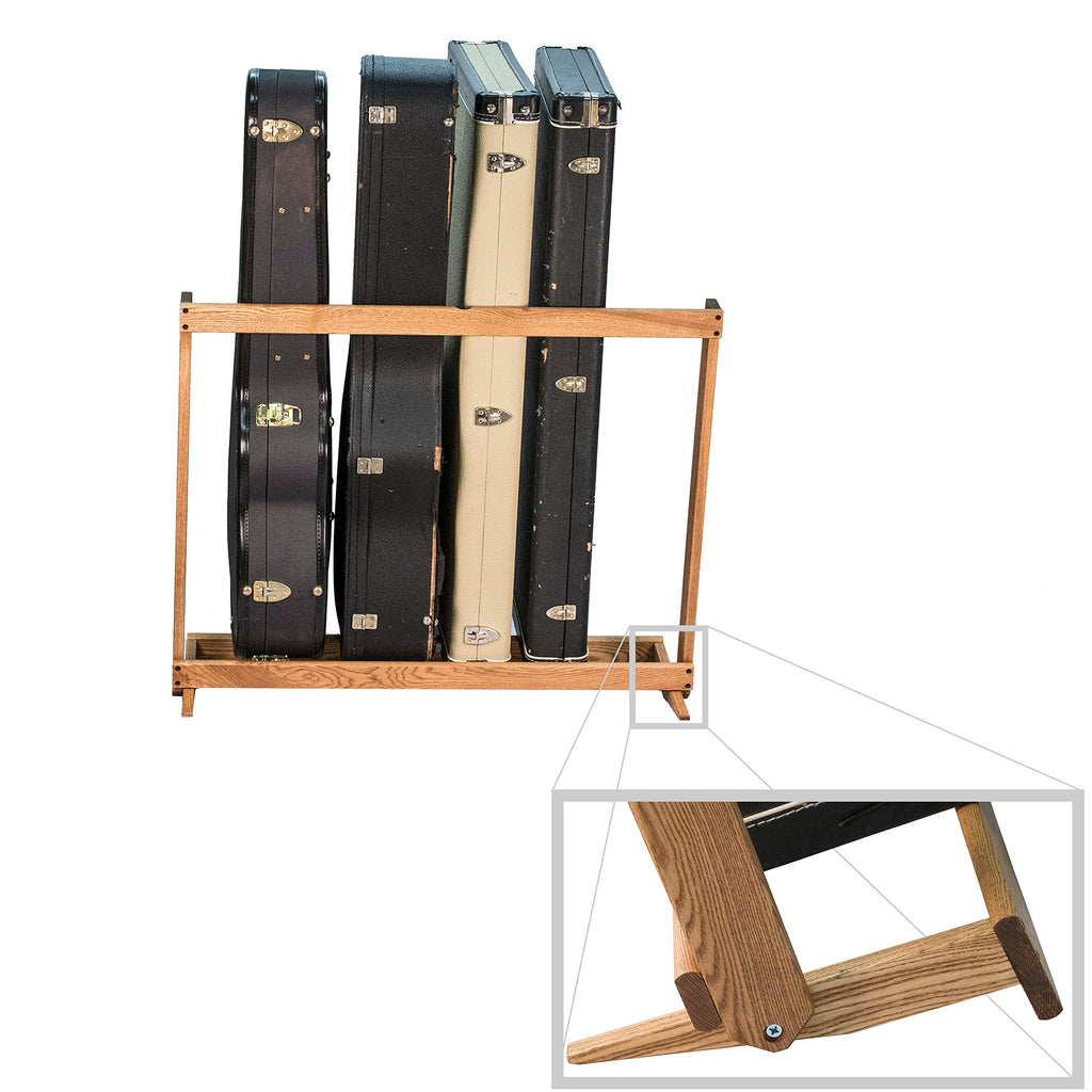 Folding Hardwood Guitar Case Rack J72856