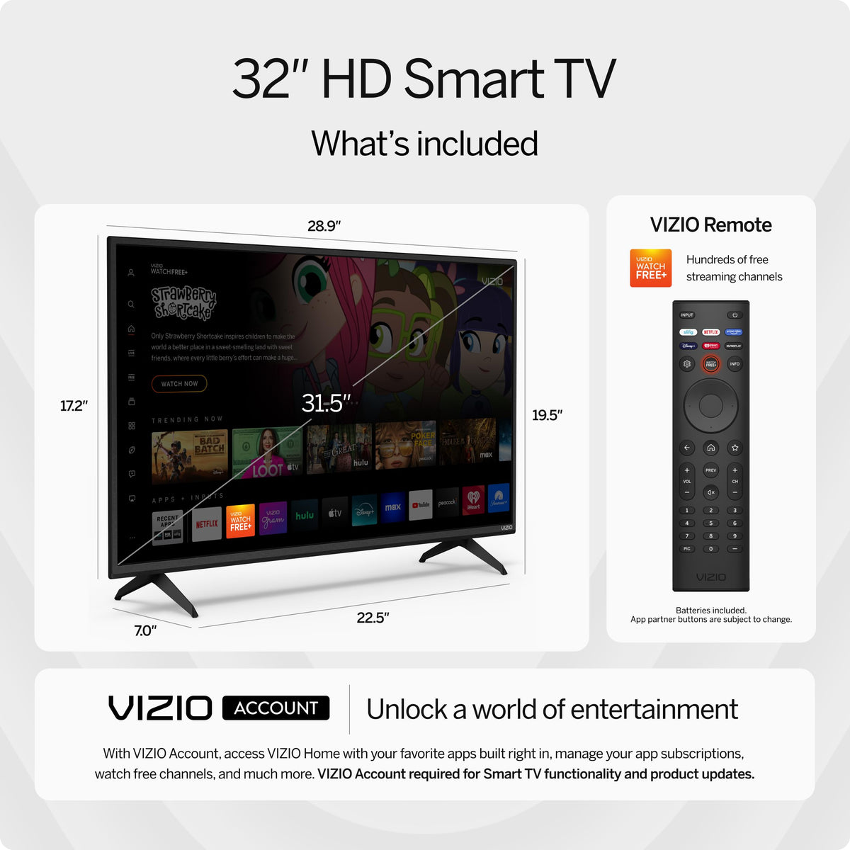 32 inch HD 720p Smart TV P39403