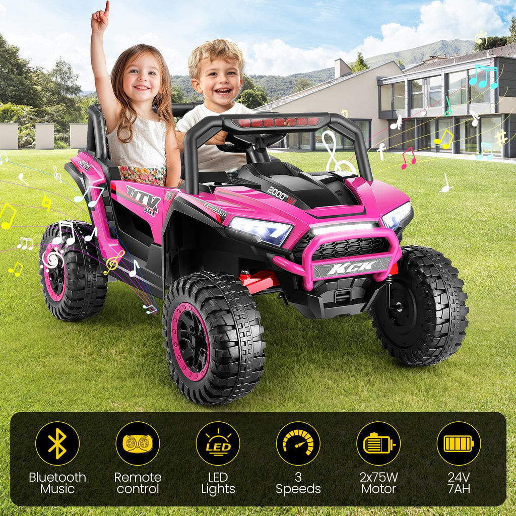 24V Pink Ride on Toy C204