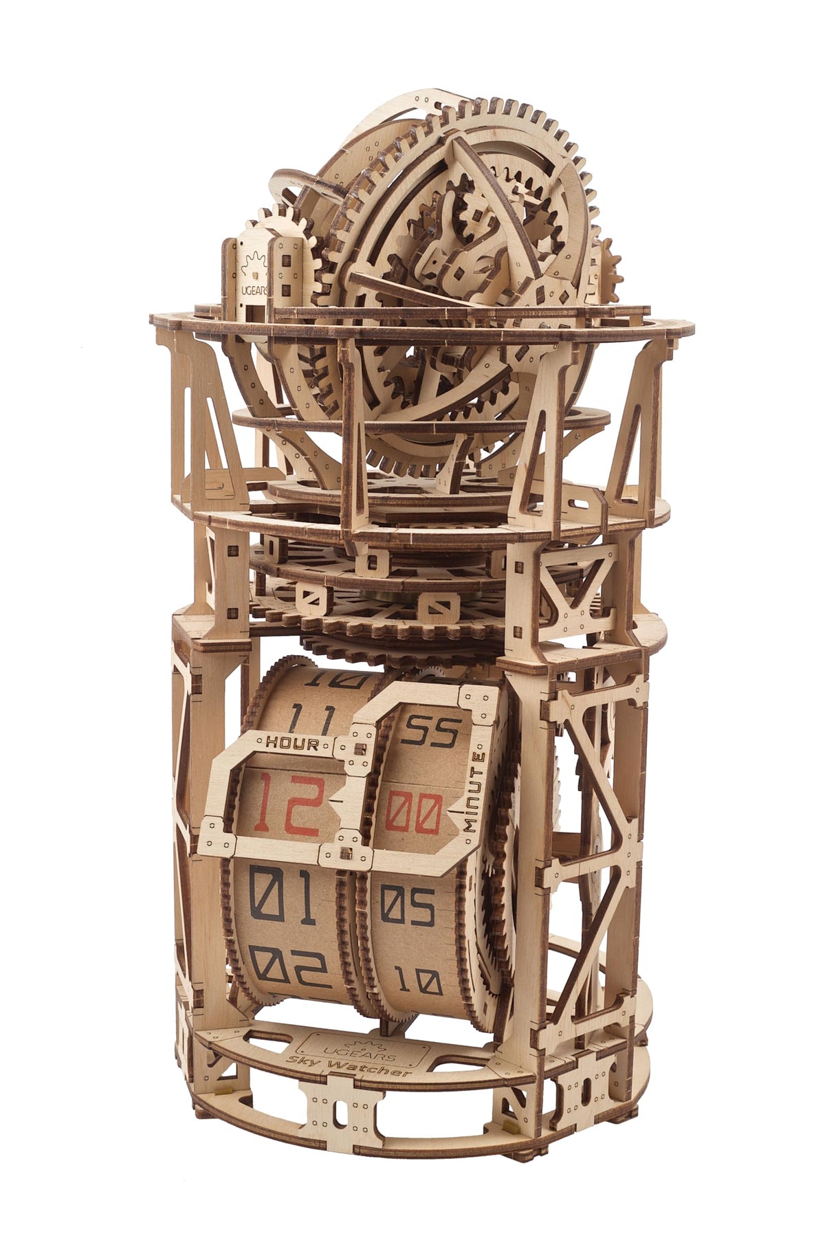 Wooden 3D Puzzle Mechanical Clock Kit K538