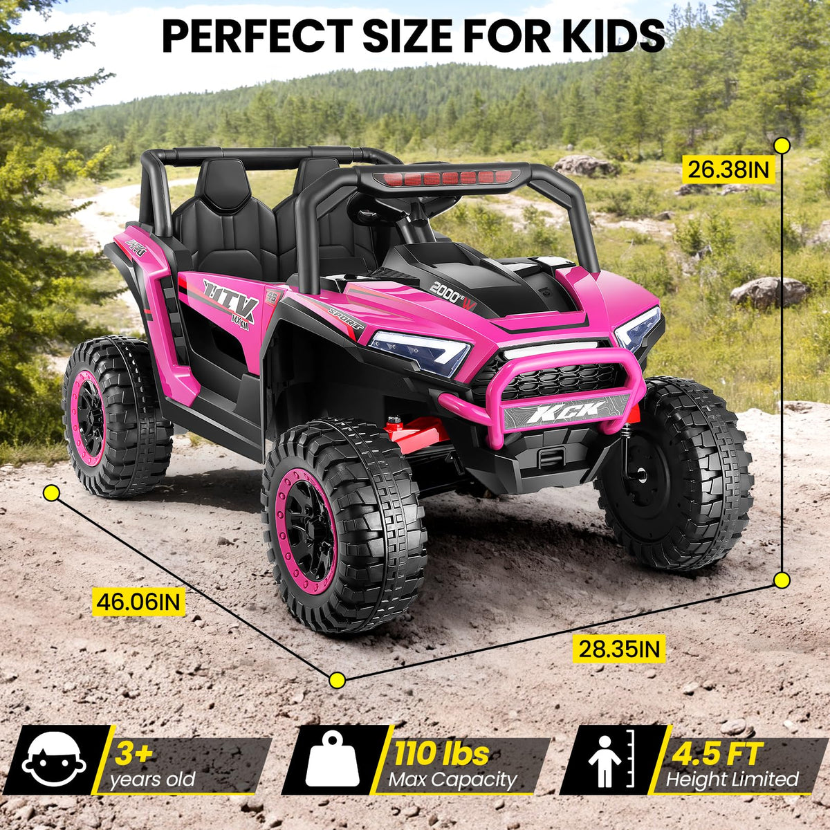 24V Pink Ride on Toy C204