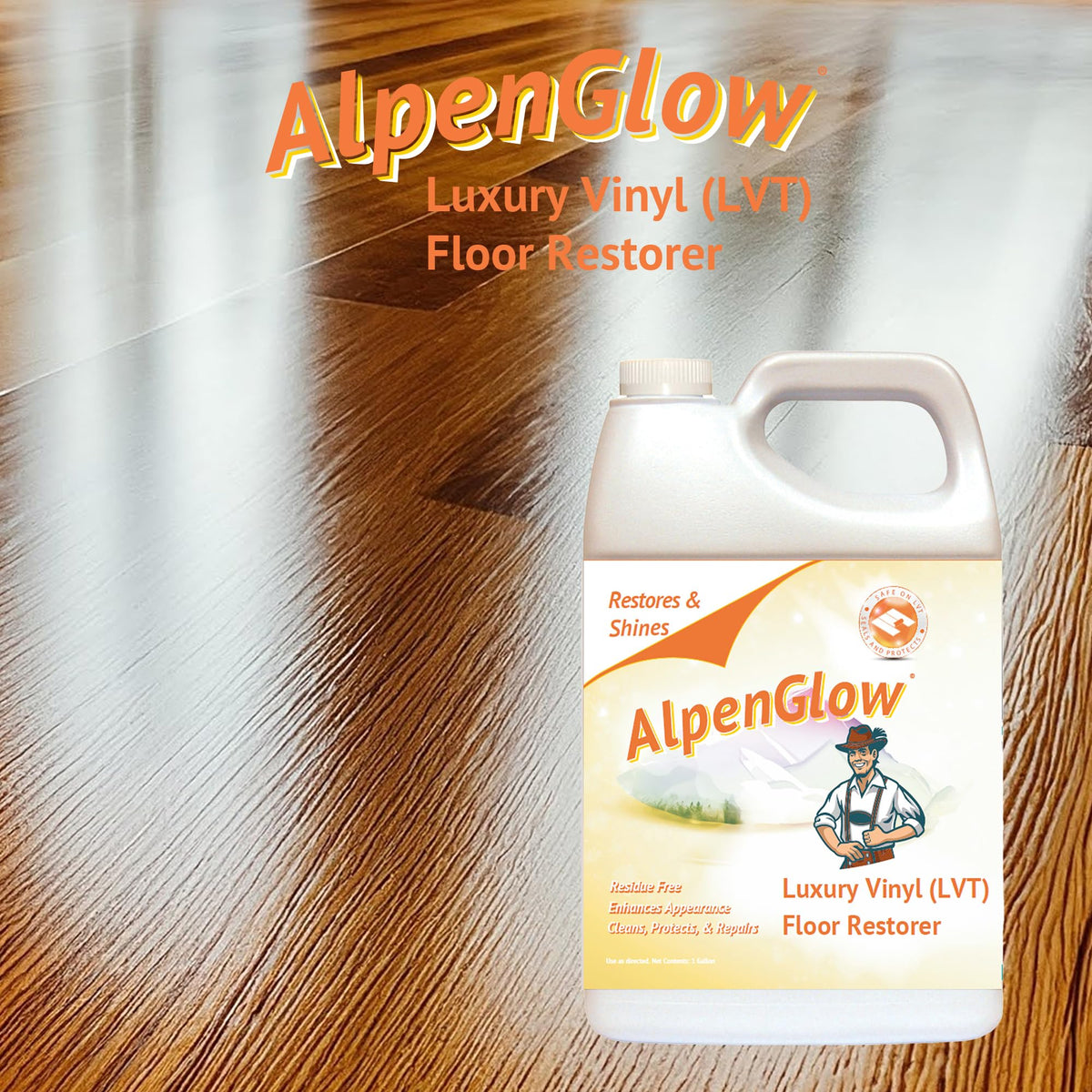 High-Gloss Vinyl Floor Polish Scratch Repair K3358