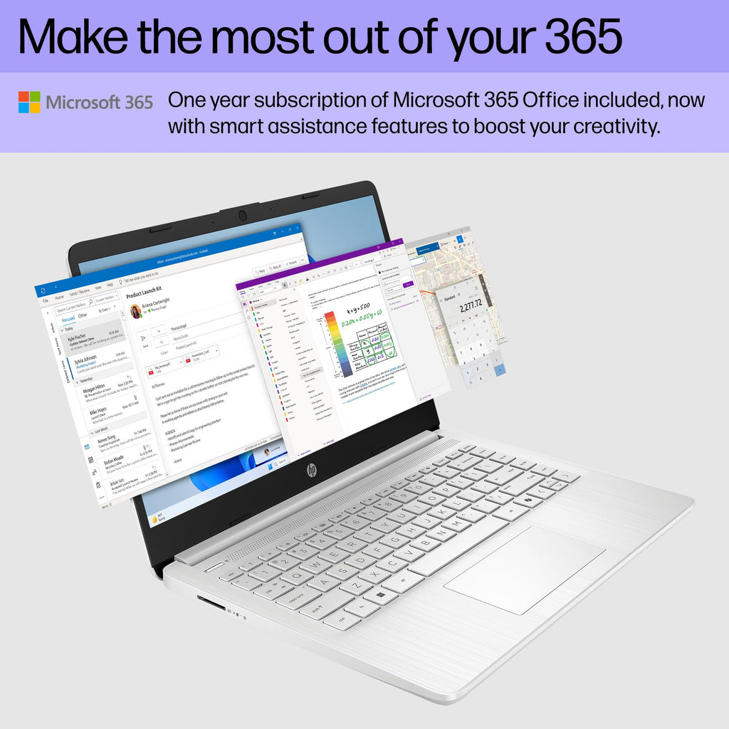 14 inch Laptop, Intel Celeron N4500, 4 GB RAM, 64 GB eMMC, Natural Silver L2273
