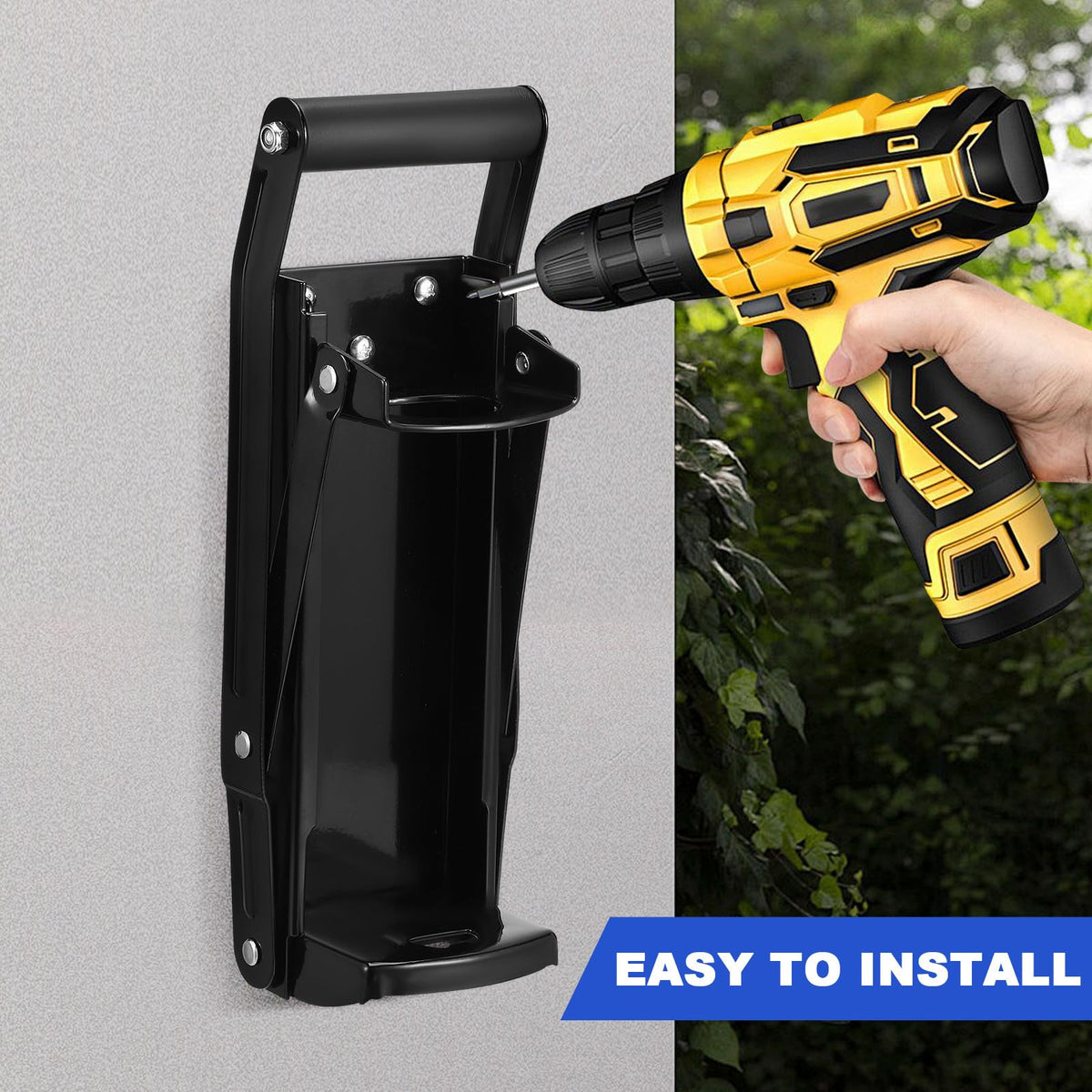 Heavy Duty Wall Mounted Can Crusher with Bottle Opener H3000