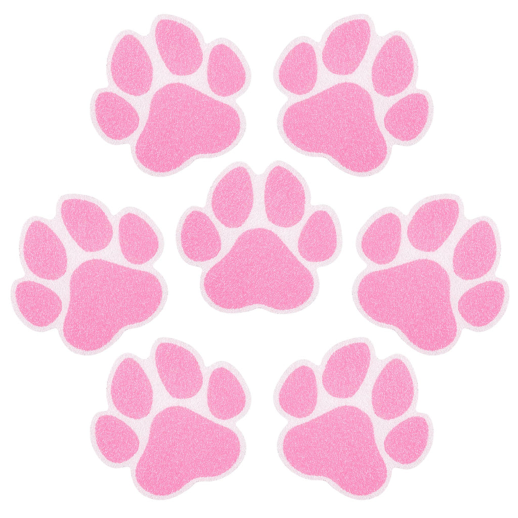 20PCS Non Slip Bathtub Stickers with Scraper, Pink, Dog Paw V219645
