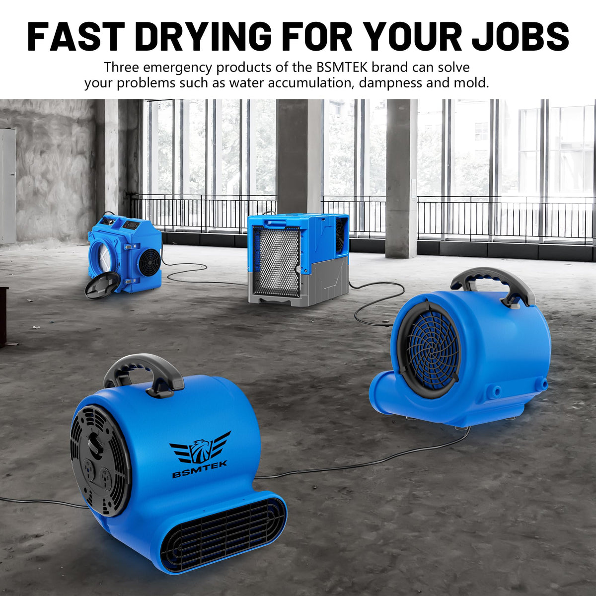 Industrial 1/3HP 1200CFM Air Mover Blower Fan E19750