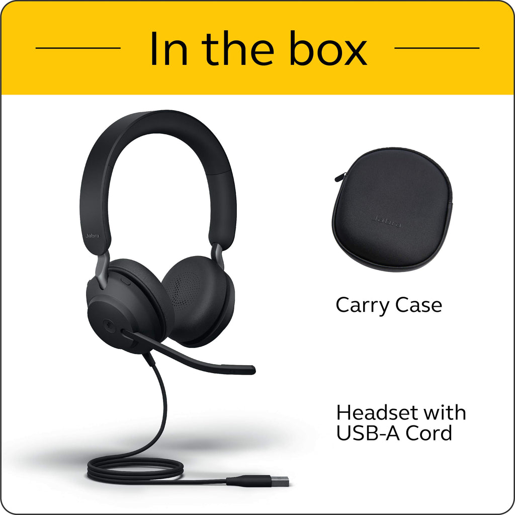 Wired USB-A Stereo Black Headset P669