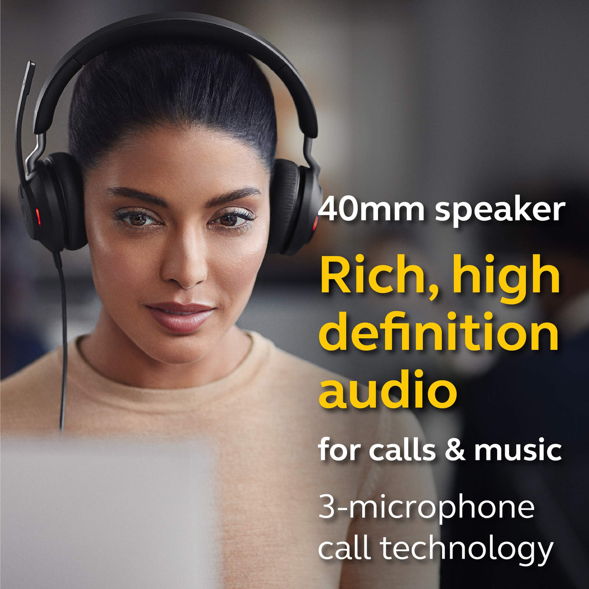 Wired USB-A Stereo Black Headset P669