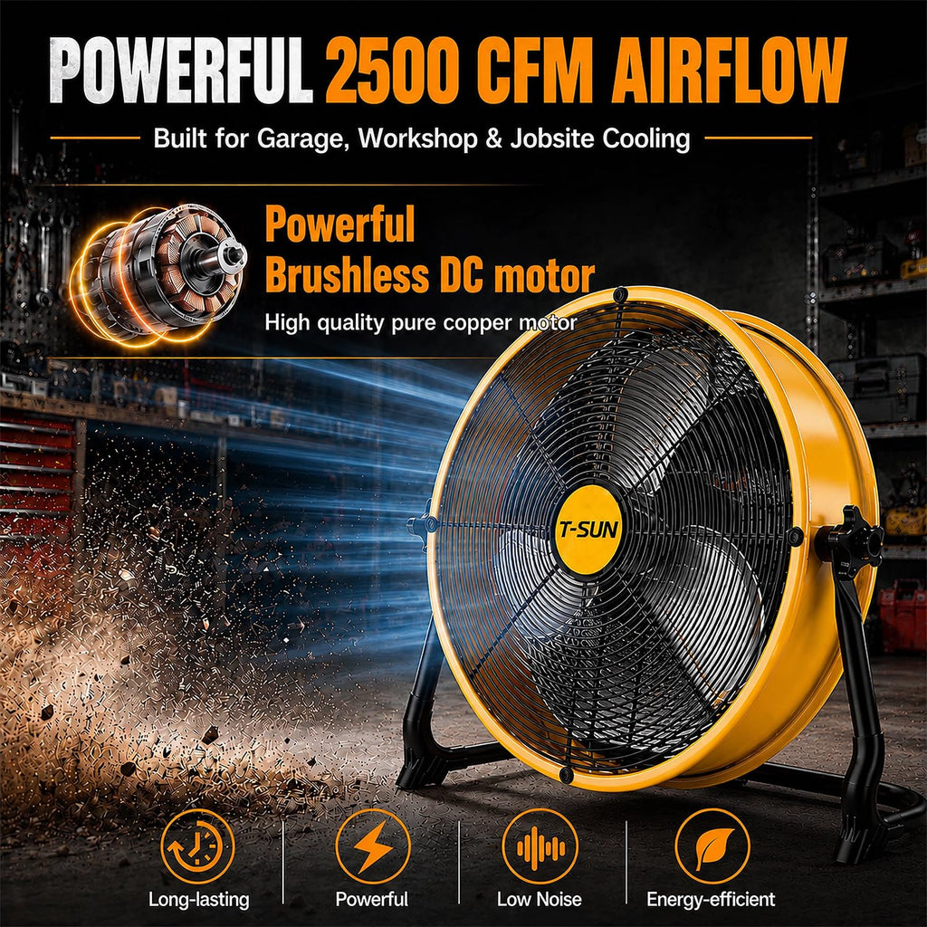 16" Cordless Battery Powered Fan G20001