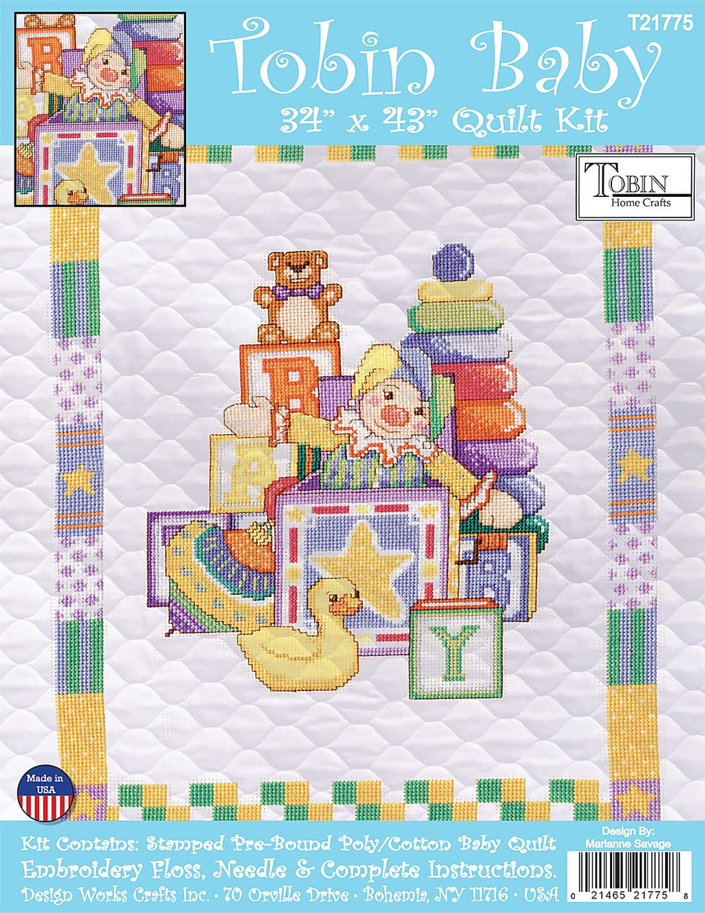 Baby Quilt Cross Stitch Kit, 34"x43" A6689