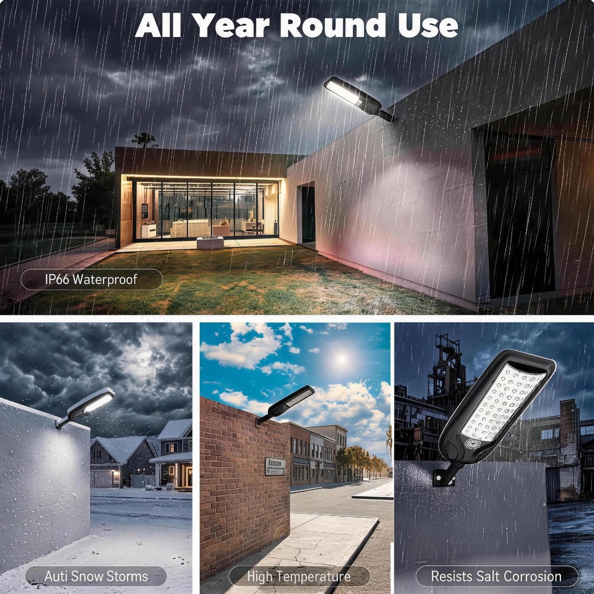 Solar Street Lights Outdoor with Remote Control, Motion Sensor, 6500K Dusk to Dawn, Waterproof Security Light L785