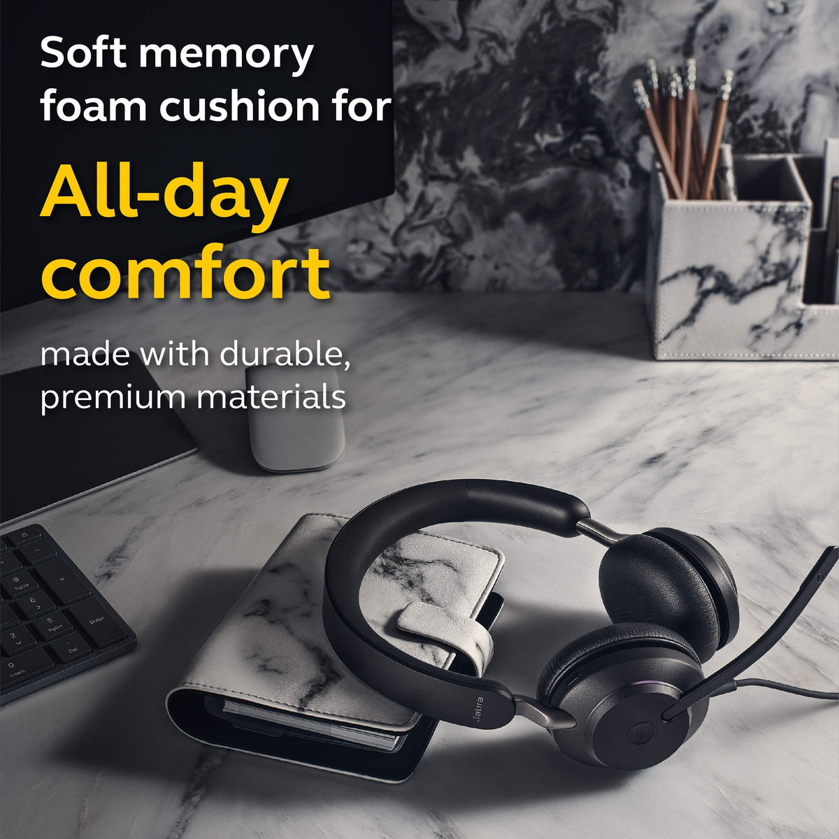 Wired USB-A Stereo Black Headset P669