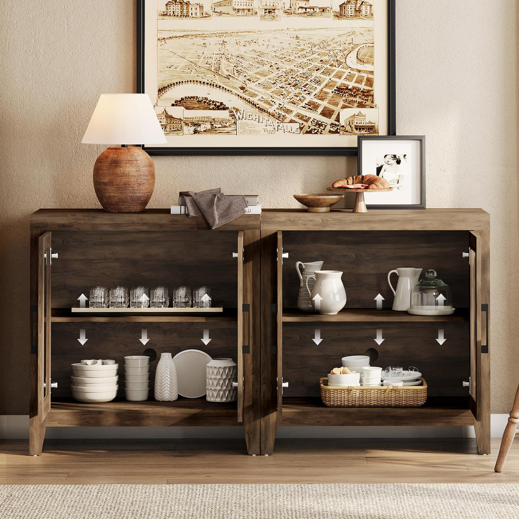 Brown Wood Entertainment Center with Bookshelves L418941