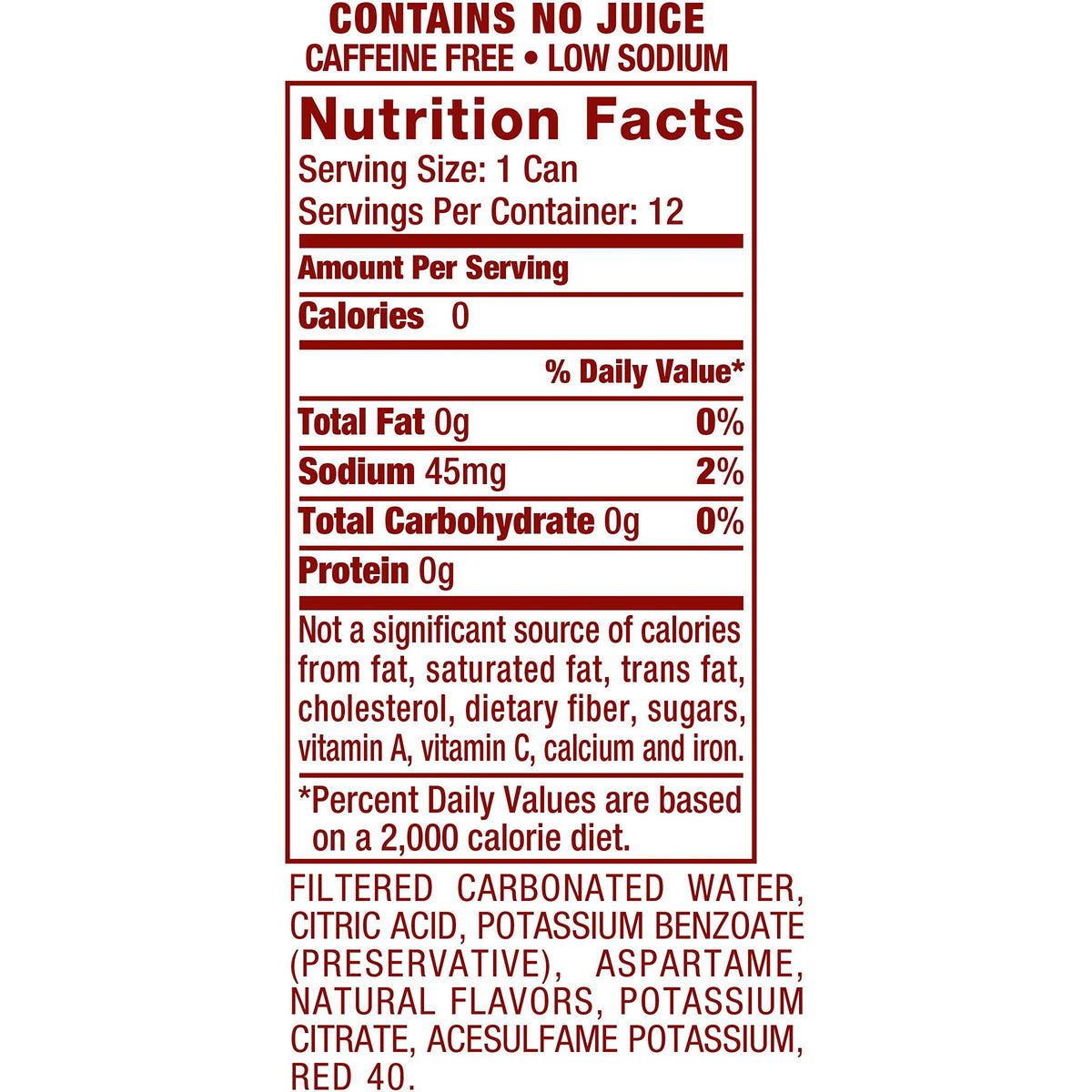 Diet Cherry Lemon Lime Soda, 12 Fl Oz (Pack Of 12) I31905
